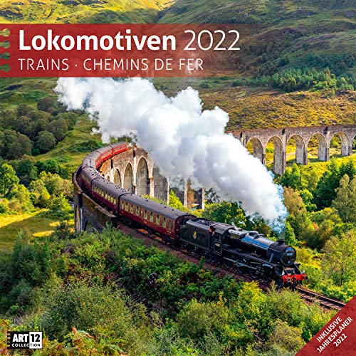 Imagen de archivo de Lokomotiven 2022, Wandkalender / Broschrenkalender im Hochformat (aufgeklappt 30x60 cm) - Geschenk-Kalender mit Monatskalendarium zum Eintragen a la venta por medimops