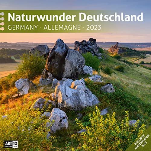 9783838443072: Naturwunder Deutschland 2023, Wandkalender / Broschrenkalender im Hochformat (aufgeklappt 30x60 cm) - Kalender mit Monatskalendarium zum Eintragen