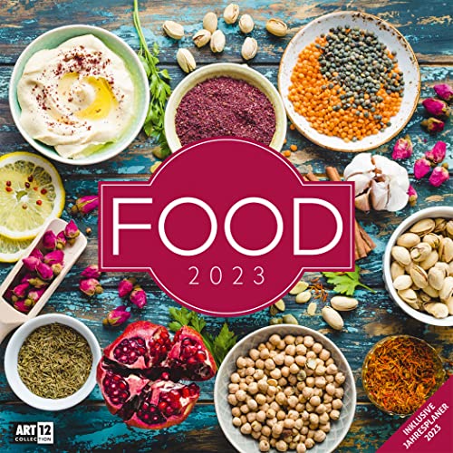 Beispielbild fr Food 2023, Wandkalender / Broschrenkalender im Hochformat (aufgeklappt 30x60 cm) - Kulinarischer Kalender mit Monatskalendarium zum Eintragen zum Verkauf von medimops