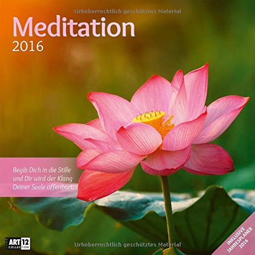 9783838456058: Meditation 2016 Art12 Collection: Broschrenkalender