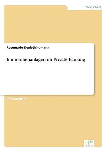 Stock image for Immobilienanlagen im Private Banking for sale by Chiron Media