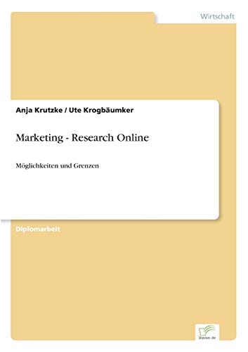 9783838652122: Marketing - Research Online: M?glichkeiten und Grenzen: Mglichkeiten und Grenzen