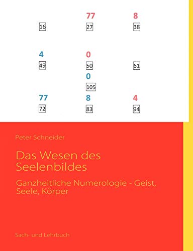 Das Wesen des Seelenbildes: Ganzheitliche Numerologie - Geist, Seele, KÃ¶rper (German Edition) (9783839168158) by Schneider, Peter
