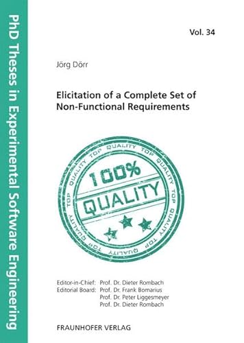 9783839602614: Elicitation of a Complete Set of Non-Functional Requirements.: 34