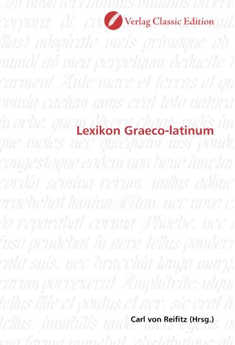 Beispielbild fr Lexikon Graeco-latinum zum Verkauf von Buchpark