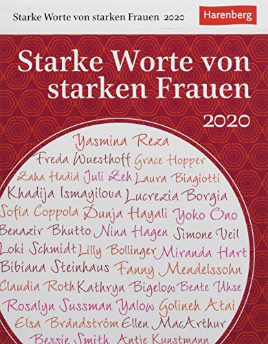 Beispielbild fr Starke Worte von starken Frauen 2020 12,5x16cm zum Verkauf von medimops