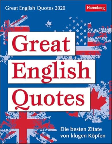 9783840022555: Great English Quotes - Kalender 2020: Die besten Zitate von klugen Kpfen