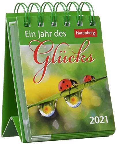 Stock image for Ein Jahr des Glcks Mini-Geschenkkalender 2021 - Tagesabreikalender zum Aufstellen - Tischkalender mit Zitaten, Aphorismen und Sprichwrtern - Format 8 x 10 cm: Die schnsten Zitate for sale by medimops