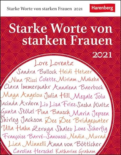 Stock image for Starke Worte von starken Frauen Kalender 2021 for sale by medimops