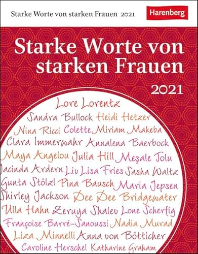 Stock image for Starke Worte von starken Frauen Kalender 2021 for sale by medimops