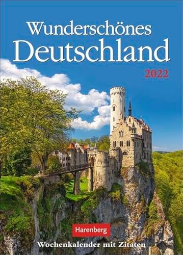 Beispielbild fr Wunderschnes Deutschland Wochenkalender 2022 - Wandkalender mit Zitaten - Planer mit Platz fr Termine und Notizen - 54 Seiten - 16,5 x 23 cm: Wochenkalender mit Zitaten zum Verkauf von medimops