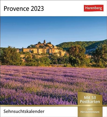 9783840028717: Provence Sehnsuchtskalender 2023: Wochenkalender mit 53 Postkarten
