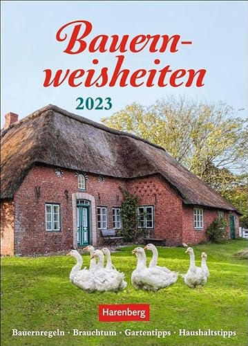 Stock image for Bauernweisheiten Wochenkalender 2023: Bauernregeln, Brauchtum, Gartentipps, Haushaltstipps for sale by medimops
