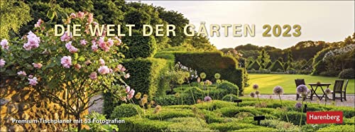 Stock image for Die Welt der Grten Premium-Tischplaner 2023: Wochenkalender mit 53 Fotografien for sale by medimops