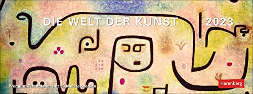 Beispielbild fr Die Welt der Kunst Premium-Tischplaner 2023: Wochenkalender mit 53 Meisterwerken zum Verkauf von medimops