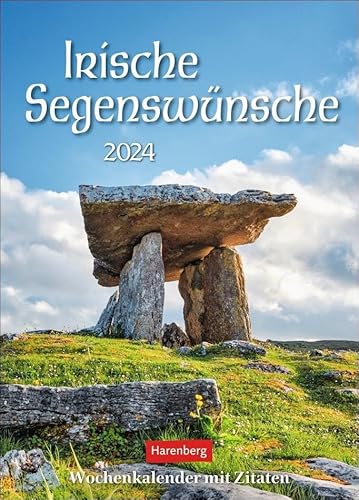 Beispielbild fr Irische Segenswnsche Wochenkalender 2024: mit Zitaten zum Verkauf von medimops