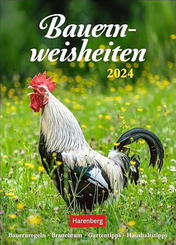 Beispielbild fr Bauernweisheiten Wochenkalender 2024: Bauernregeln, Brauchtum, Gartentipps, Haushaltstipps zum Verkauf von medimops