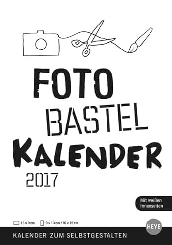9783840143410: Fotos Malen Basteln wei A5 2017: Kalender 2016 zum Selbstgestalten