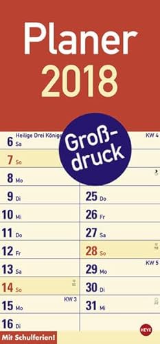 Beispielbild fr Gro?druck Planer 2018 zum Verkauf von Reuseabook