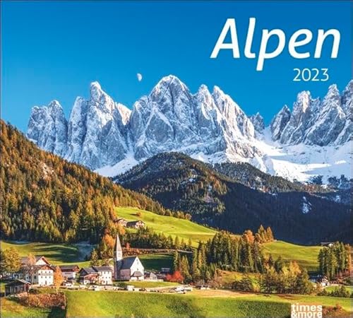 Beispielbild fr Alpen Bildkalender 2023 - times&more Reise-Kalender - Wandkalender mit Monatskalendarium - 30 x 27 cm zum Verkauf von medimops