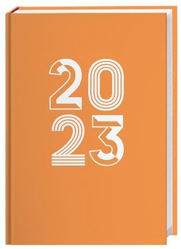 Beispielbild fr Neon Orange Kalenderbuch A5 2023 - stylischer Terminkalender - Taschenkalender - Wochenplaner - Organzier mit 152 Seiten, Lesebndchen - 15,2 x 21,5 cm zum Verkauf von medimops