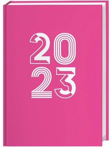 Beispielbild fr Neon Pink Kalenderbuch A5 2023 - stylischer Terminkalender - Taschenkalender - Wochenplaner - Organzier mit 152 Seiten, Lesebndchen - 15,2 x 21,5 cm zum Verkauf von medimops
