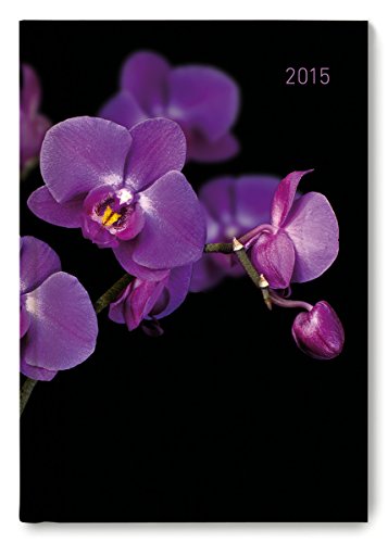 9783840759079: Buchkalender Orchid 2015 - Brokalender A5 / Cheftimer A5 - 1 Tag 1 Seite - 320 Seiten