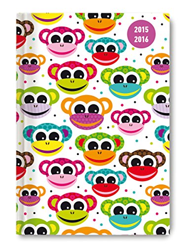 9783840767067: Collegetimer Monkeys 2015/2016 - Schlerkalender A5 - Day By Day - 352 Seiten