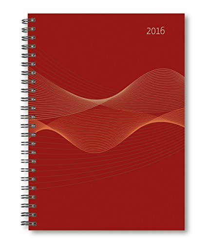 9783840769337: Wochenplaner PP-Einband rot 2016 - Kalender-Ringbuch A5 / Cheftimer A5 - Ringbindung - 1 Woche 2 Seiten - 128 Seiten