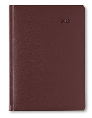 9783840769412: Wochen-Buchkalender XL Balacron rot 2016 - Brokalender A5 / Cheftimer (17 x 24) - 1 Woche 2 Seiten - 144 Seiten