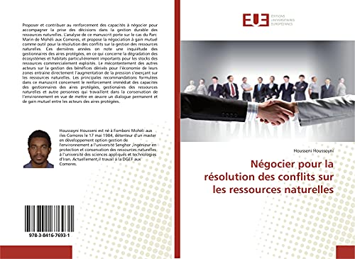 9783841676931: Ngocier pour la rsolution des conflits sur les ressources naturelles