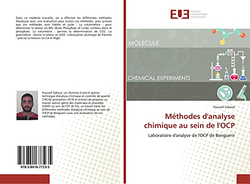 Beispielbild fr Methodes d'analyse chimique au sein de l'OCP zum Verkauf von Chiron Media