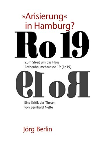 9783842346178: Ro 19 - "Arisierung" in Hamburg?