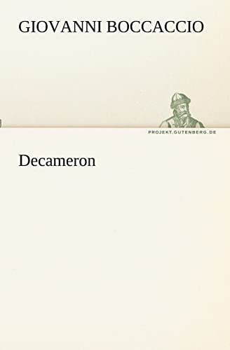 Decameron (German Edition) (9783842418011) by Boccaccio, Professor Giovanni