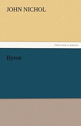 Byron (9783842424364) by Nichol, John