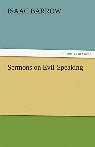 9783842424623: Sermons on Evil-Speaking (TREDITION CLASSICS)