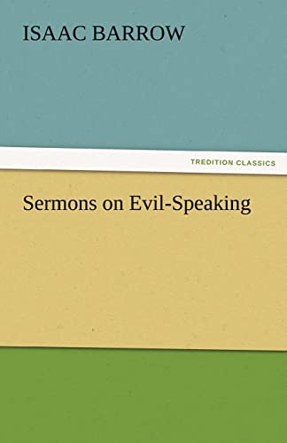 9783842424623: Sermons on Evil-Speaking