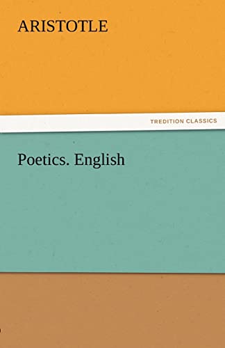 Poetics. English (9783842464346) by Aristotle