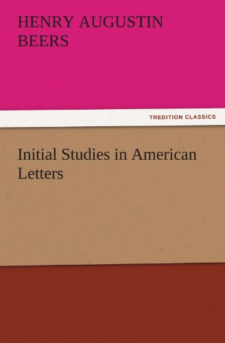 Imagen de archivo de Initial Studies in American Letters a la venta por Lucky's Textbooks