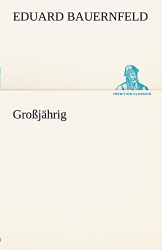 Beispielbild fr Grojhrig TREDITION CLASSICS zum Verkauf von PBShop.store US