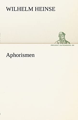 9783842490536: Aphorismen (TREDITION CLASSICS)