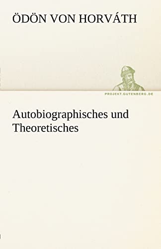 Beispielbild fr Autobiographisches Und Theoretisches (German Edition) zum Verkauf von Lucky's Textbooks