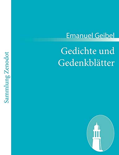 9783843052962: Gedichte und Gedenkbltter