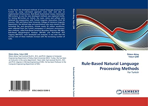 9783843355995: Rule-Based Natural Language Processing Methods: For Turkish
