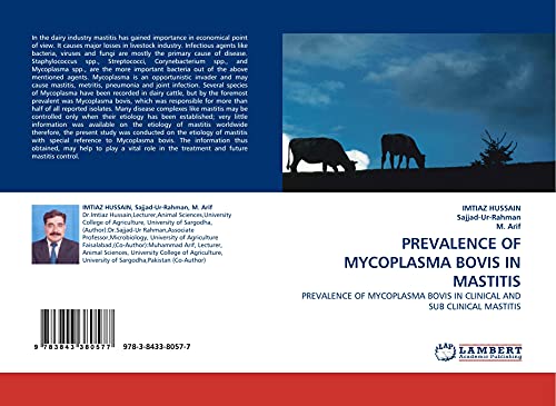 9783843380577: PREVALENCE OF MYCOPLASMA BOVIS IN MASTITIS: PREVALENCE OF MYCOPLASMA BOVIS IN CLINICAL AND SUB CLINICAL MASTITIS