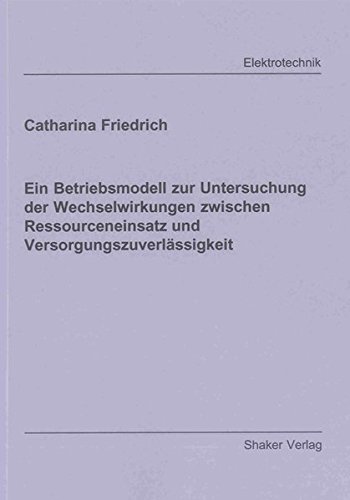 9783844005134: Friedrich, C: Betriebsmodell zur Untersuchung der Wechselwir