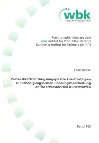 9783844006759: Becke, C: Prozesskraftrichtungsangepasste Frsstrategien zur