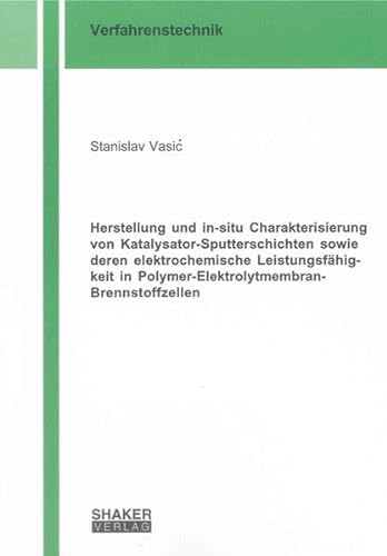 9783844015584: Vasic, S: Herstellung und in-situ Charakterisierung von Kata