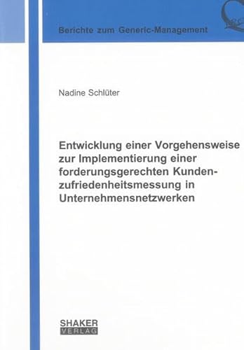 9783844016581: Schlter, N: Entwicklung einer Vorgehensweise zur Implementi