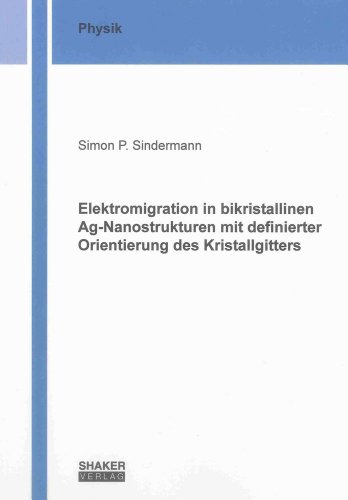 9783844023695: Elektromigration in bikristallinen Ag-Nanostrukturen mit definierter Orientierung des Kristallgitters